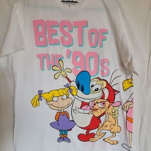 Nickelodeon White '90s Cartoon T-Shirt